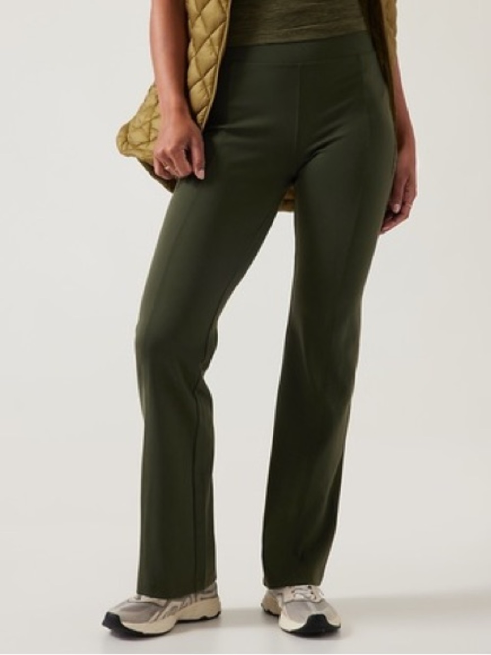 Athleta Olive Straight-Leg Performance Pants